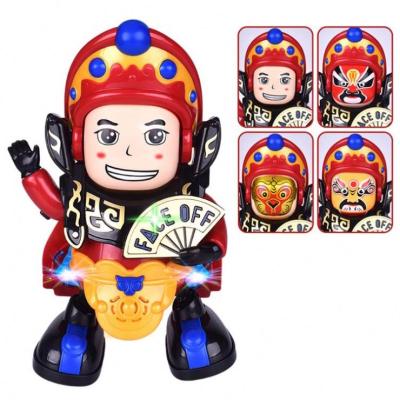 China Opera Battery Operated Face Toy Dance Robot Electric Sichuan Doll Face Changing Automatic Change for sale