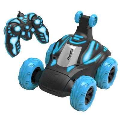 China New Battery Operated Remote Control Female Boys Tumble Car Stunt Toy Music Lights Electric Children's Toys Tumble Car for sale