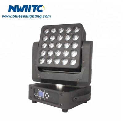 China Pro concert stage light 25x12w rgbw 4in1 large driver-beam matrix moving head light for sale