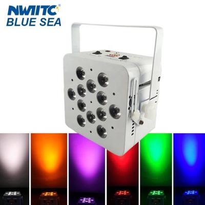 China Hotel wedding 12x18w rgbwa uv wireless battery operated 6in1 led uplights for sale