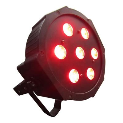 China Wedding par 7x10w pro flat 7*10W rgbw 4in1 led par light for dj, wedding for sale