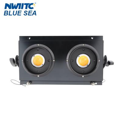 China Waterproof Outdoor Warm Cool White Concert DJ Disco Events 2x150w COB Blinder Led Attendant Light for sale