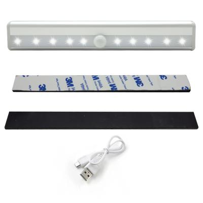 China Wireless USB 10 LED Motion Sensor Under Cabinet Light for sale