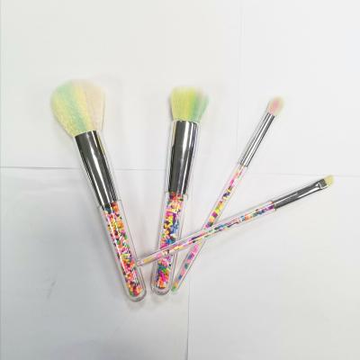 China Angular Blush Candy Powder Makeup Brush Travel Cosmetics Brushes 4 Pcs Eye Makeup Brush Set for sale