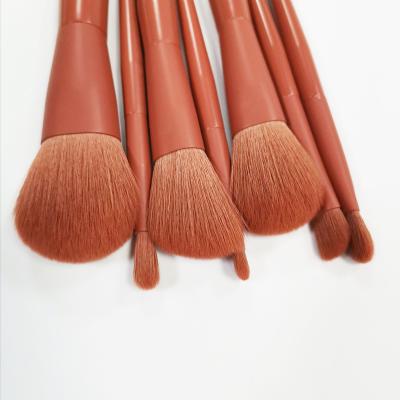 China Angular Blush Customized Color Cosmetics Make Up Brush 7 Pcs Synthetic Hair Makeup Brush Face Powder Contour Brush for sale