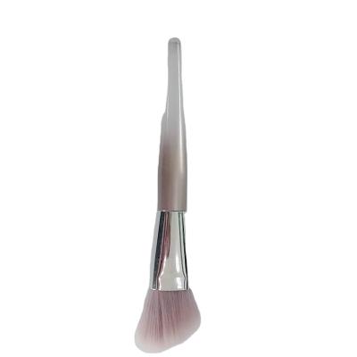 China Blush Brush Light Pink Plastic Blush Brush for sale