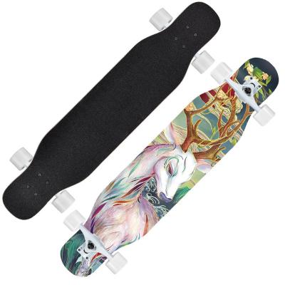 China OEM 7ply Wholesale White Modern Maple Old School Custom Canadian Skate Skateboard Decks for sale