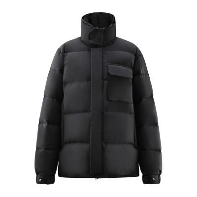 China Customized thick comfortable waterproof downproof raincoat high quality plus size down jacket men's quilted down jacket for sale