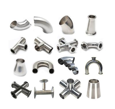 China 1/2-6 Food Pipe And Sanitary Pipe Fittings Joint , Concentric Reducer Stainless Steel Pipe Fitting for sale