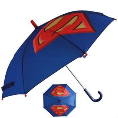 China Cheap Polyester Superman Wholesales Kids Umbrella for sale