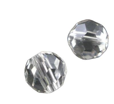 China Crystal Decorative Crystal Glass Faceted Round Beads For Jewelry for sale