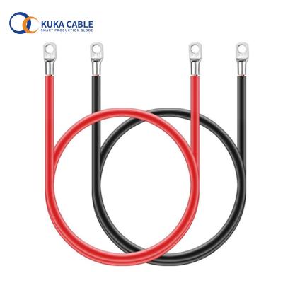 China 12MM 16MM 25MM 35MM Industrial Auto Battery Power Cable 50MM2 Copper Wire With Hooks For UPS Inverter Battery Parallel Connect for sale