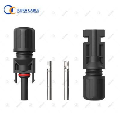 China Waterproof IP67 Solar Power DC 30A 1000V 2.5mm2 4mm2 6mm2 Solar Cable Connector for sale