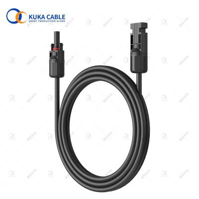 China PV solar system extension cable solar panel connector 20 feet pv1f solar connector manufacture for sale