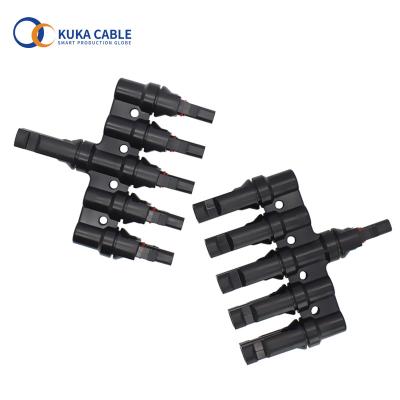 China Central 5 in 1 T branch pipe for solar panel parallel connection for sale