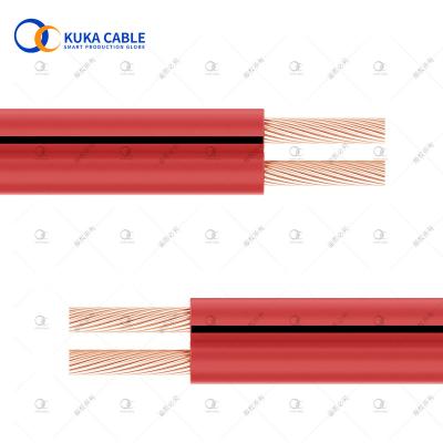 China Red Black Parallel Speaker 18/20/22/24awg 2 Pin Ribbon Wire Speaker Cable For LED Car Audio for sale