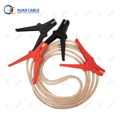 China 12v 24v 600A Auto Vehicles Emergency Tools 35mm2 PVC Jacket Transparent Jumper Booster Cable for sale