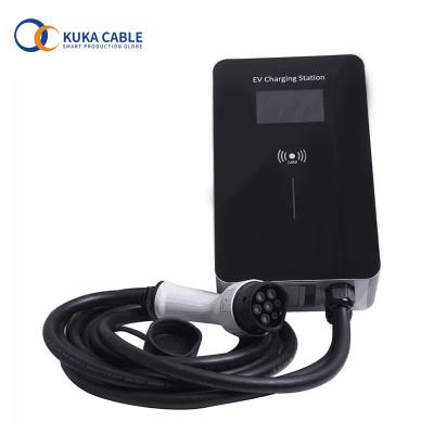 China New model 2 wall box electric car charging cable 7kw 32A 16A type2 China-chic type 1 single expression EV charging station for sale