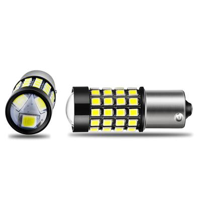 China Super Bright Automotive Car Turn Signal Light 9-30V 6W 51SMD 1156 BA15S BAU15S PY21W Amber Yellow Led Bulb Lamp for sale