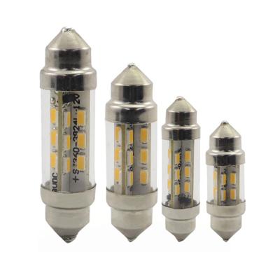 China Led Festoon Bulb 12V 24V 16/24SMD Canbus Lighting 31/36/39/41MM Auto Car Interior Mirror Light Reading Lamp With Cover 10 x 31mm (16SMD) for sale