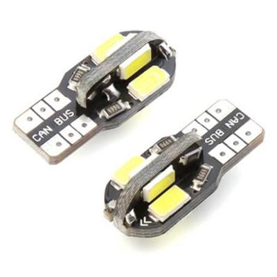 China 12V T10 Led Bulbs Canbus 8SMD 6000K White Car Interior Dome Marker Lamp Auto Signal Light Lamp for sale