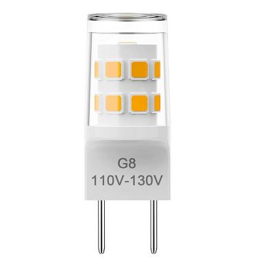 China G8 Bi Terminal 17 LED Residential Light Bulb SMD 2835 110V -130V Mini Led Bulb For Microwave Oven for sale