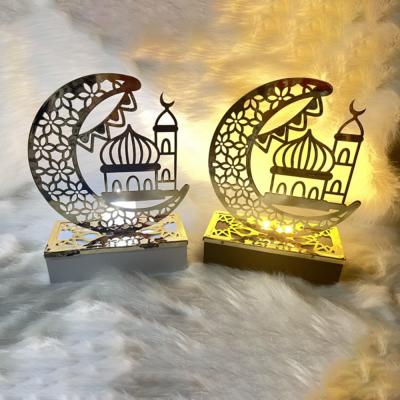 China 2022 Superwin LED Ramadan Light Ramadan Decorations Metal Desktop Decoration Ramadan Tree Moon Eid Mubarak Festival Stuff for sale