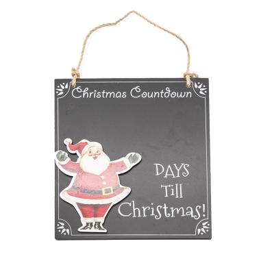 China Christamas Home Decoration Christmas Home Wall Decor Wooden Welcome Sign Black Wood Signs for sale