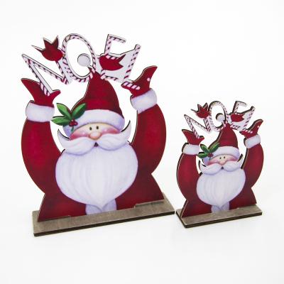 China Christamas Home Decoration Christmas Table Ornaments Holiday Christmas Dinner Coffee Table Christmas Table Decorations Wooden Signs for sale