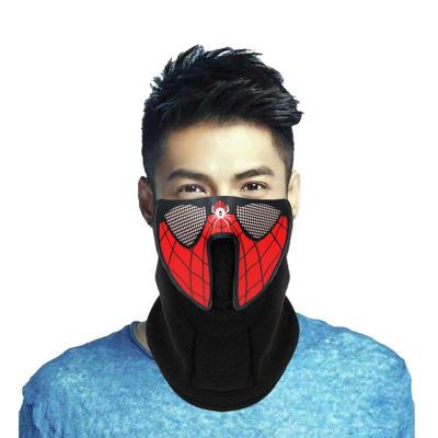 China Glowing EL Party Mask Superwin Dropshipping Selling EL Panel Led Sound Reactive Mask For DJ Praise Party Event Festival Halloween for sale