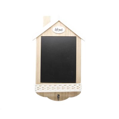 China Minimalist Custom Can Leave Message Blackboard Wall Hanging Decoration Rack Wooden Storage Box for sale