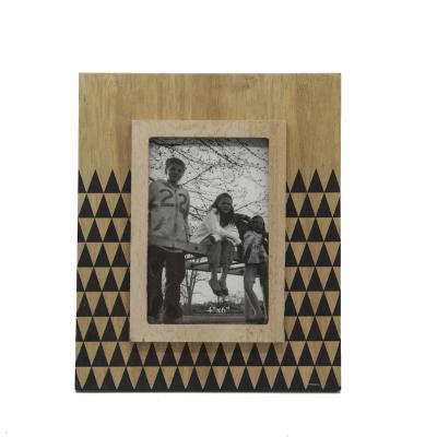 China Custom Logo Photo Frame High Quality Wooden Picture Decorative Whetstone Picture Frame for sale