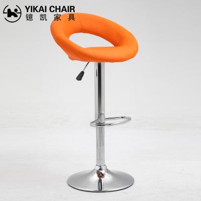 China EUROPEAN Bar Chair Supplier PU Leather Adjustable Silla Bar Chairs Stool Swivel Bar Chairs for sale