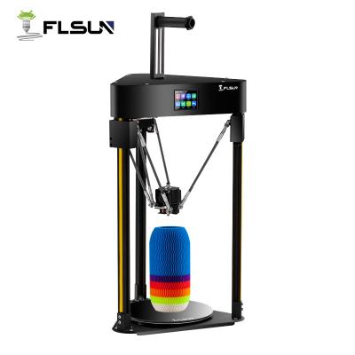 China High Percision Flsun Q5 3D Printer TMC 2208 Silent Driver Auto Leveling 3D Printer Resume 3D-Printers Preassembly Kossel Board TFT 32bits for sale