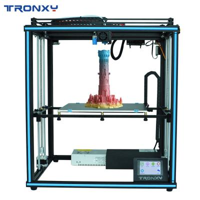 China CoreXY High Percision TRONXY X5SA-400 3d Printer Ultra-quiet Driver Stable Frame Machine Dual Z Axis 400*400*400mm Large 3d Printer for sale