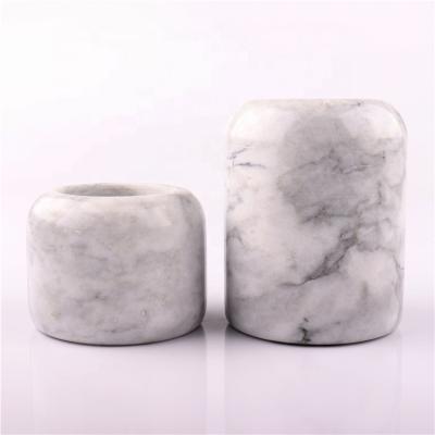 China BOYE Home Decoration Luxury Empty Home Decoration Tealight Marble Candle Containers for sale