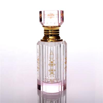 China BOYE Personal Care Fancy Classic Round Empty Home Decorative Glass Crystal Perfume Bottles Attar Essential Oil K9 for sale