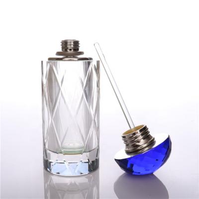 China BOYE Personal Care Manufacturer Empty Fancy Unique Design Style Oil Perfume K9 Arabian Glass Crystal Attar Bottles for sale