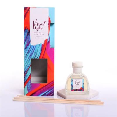 China Viable Glass Bottles Perfume Reed Diffuser Sticks And Box Packing Essential Oil for sale