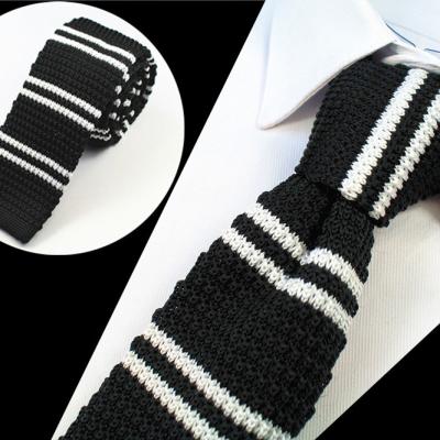 China Fashion Formal Men's Classic Knitted Tie 41 Colors Fashion Knit Skinny Handmade Narrow Tie Knitted Tie for sale