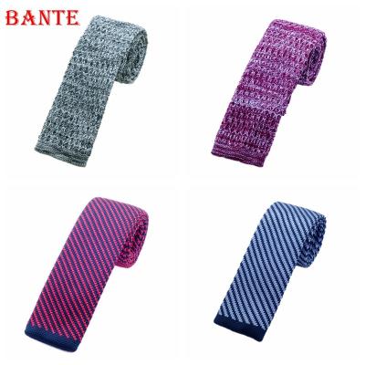 China Fashion new fashion male knit tie boy knitted tie skinny narrow knit neck tie for sale