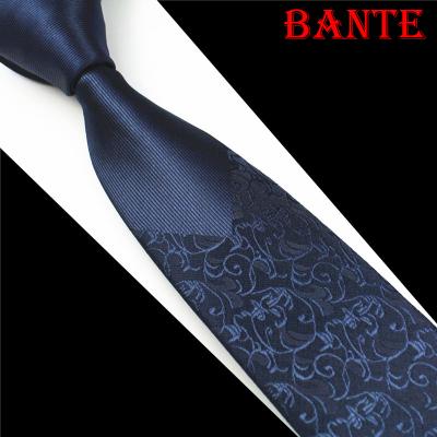 China Fashion Skinny Polyester Floral Necktie For Men Suit Thin Fancy Tie Design For Formal Wedding Party for sale