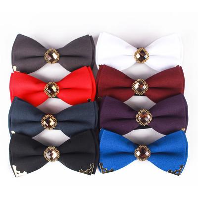 China Fashion Cotton Bow Ties School Uniform Striped Bow Ties for sale