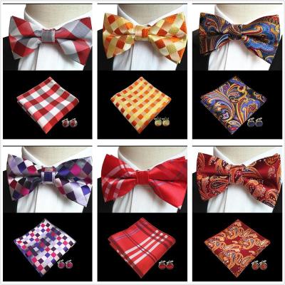 China Wholesale High Quality Floral Cotton Floral Bowtie Flower Bow Tie for sale