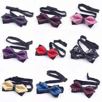 China Brand Luxury Classic Striped High Quality Men's Bow Tie Floral Bow Tie For Men's Bowtie Business Wedding Shirts Factory Sale for sale