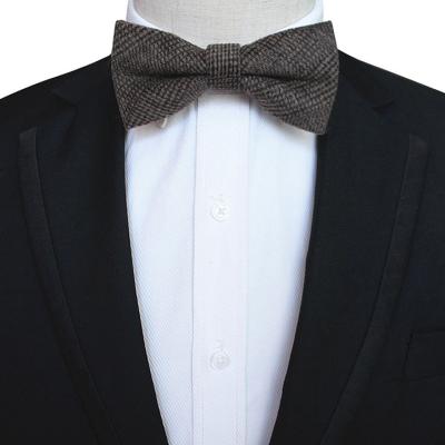 China Quality Wool Dobby Bowtie Handmade Narrow Soild Color Bowtie Formal Clothing for Men Women Formal Wedding Party for sale