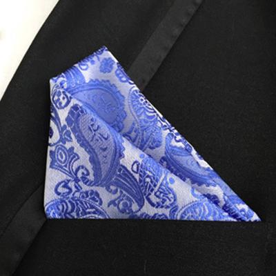 China Jacquard Printing Pattern Handkerchief Matching Floral Ties Printed Pocket Square For Outdoor Men Women Party for sale