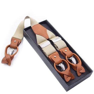 China Adjustable Colored PU Women Mens Y-Back Elastic Removable Y-Shape Suspenders Unisex Braces For Female Male Fashion Accessory for sale