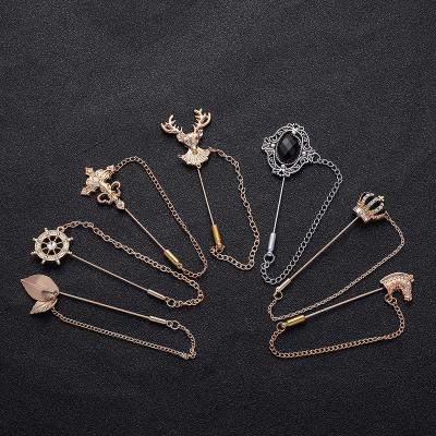 China ALLOY Brooch Fashion Dress Pin Wedding Party Formal Suit Handcrafted Accessories for Men Women for sale