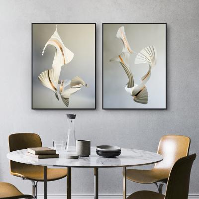 China Abstract Line Waterproof+ECO-Friendly Modern Living Room Wall Art Canvas Minimalist Print Painting Nordic Black White Dancing Picture Woman Poster for sale